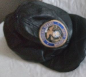 UNITED STATES MARINE CORPS leather hat